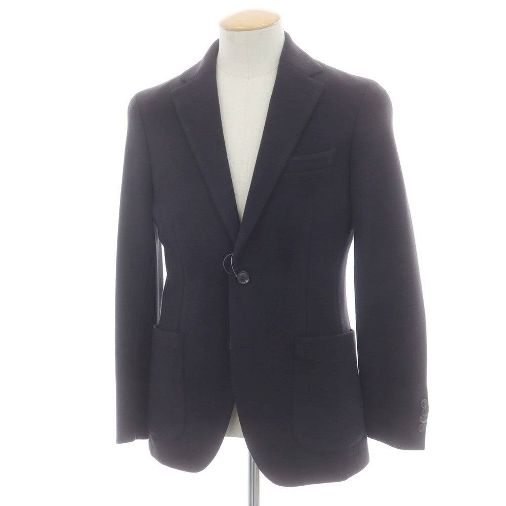 【中古】アザブテーラー azabu tailor ポリエステルアクリルウール ジャージー 2B カジュアルジャケット ブラック【 44 】【 状態ランクB 】【 メンズ 】