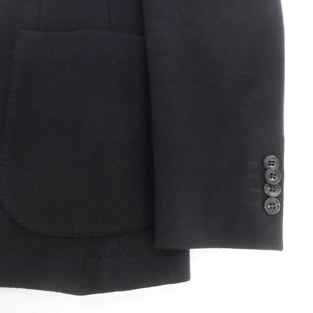 【中古】アザブテーラー azabu tailor ポリエステルアクリルウール ジャージー 2B カジュアルジャケット ブラック【 44 】【 状態ランクB 】【 メンズ 】