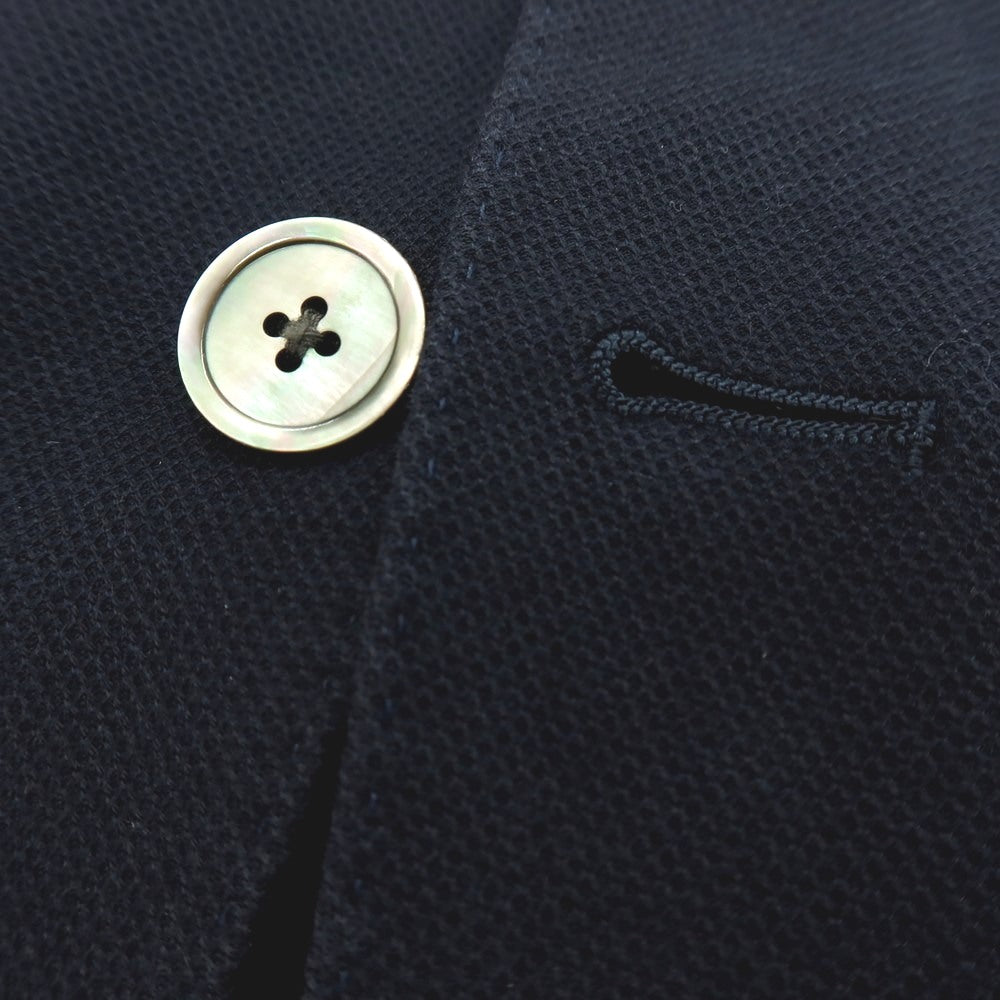 【中古】アザブテーラー azabu tailor コットン 2B カジュアルジャケット ネイビー【サイズ44】【 状態ランクC 】【 メンズ 】 [EPD]