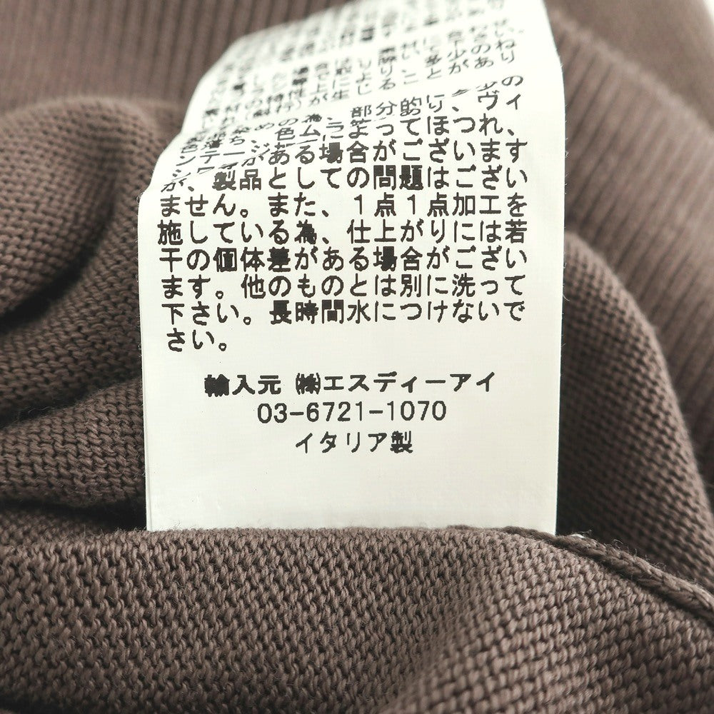 【中古】グランサッソ GRAN SASSO ハイゲージ コットン カーディガン ブラウン【サイズ48】【 状態ランクB 】【 メンズ 】