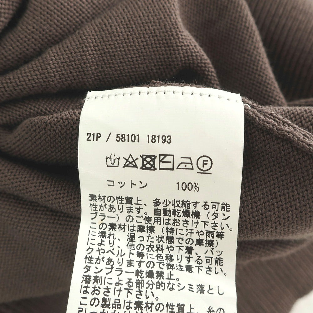 【中古】グランサッソ GRAN SASSO ハイゲージ コットン カーディガン ブラウン【サイズ48】【 状態ランクB 】【 メンズ 】