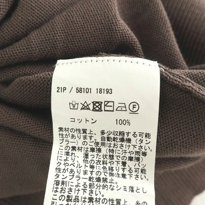 【中古】グランサッソ GRAN SASSO ハイゲージ コットン カーディガン ブラウン【サイズ48】【 状態ランクB 】【 メンズ 】