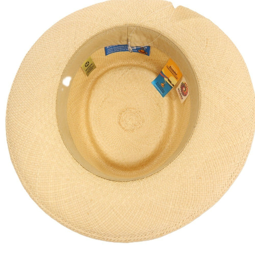 【中古】エクアアンディーノ ECUA ANDINO 中折れ ハット 帽子 ベージュ【サイズM】【 状態ランクC 】【 メンズ 】