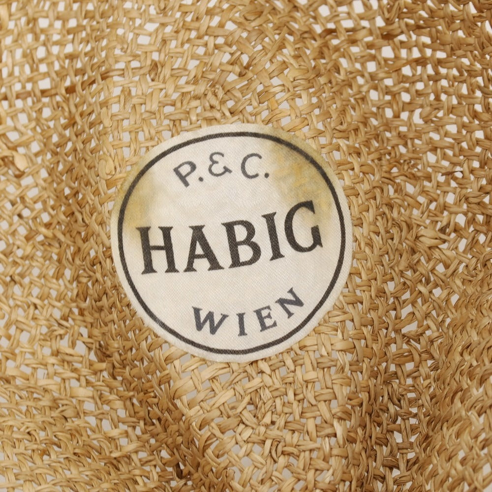 【中古】ハビック HABIG 中折れ ハット 帽子 ベージュ【サイズL（58cm）】【 状態ランクC 】【 メンズ 】