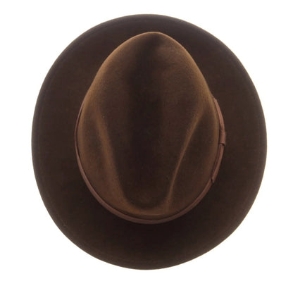 【中古】ニューヨークハット NEW YORK HAT ウール フェルト 中折れハット ブラウン【 M 】【 状態ランクC 】【 メンズ 】