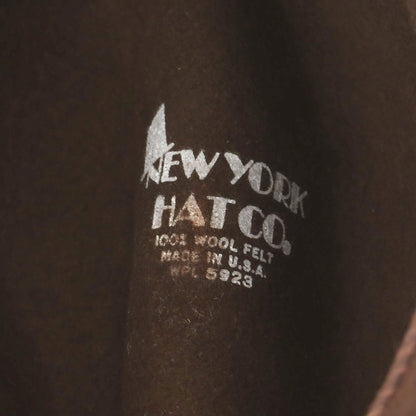 【中古】ニューヨークハット NEW YORK HAT ウール フェルト 中折れハット ブラウン【 M 】【 状態ランクC 】【 メンズ 】