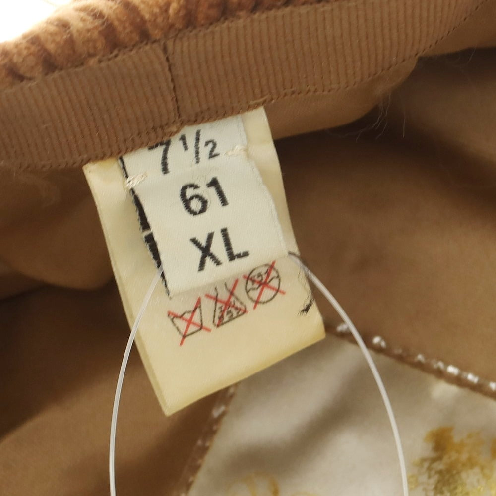 【中古】ロックアンドコーハッターズ LOCK &amp; Co. HATTERS 太畝コーデュロイ ハンチング ブラウン【 7 1/2（61/XL） 】【 状態ランクB 】【 メンズ 】