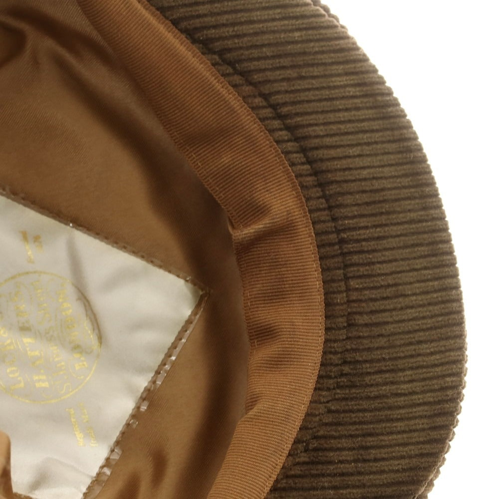 【中古】ロックアンドコーハッターズ LOCK &amp; Co. HATTERS 太畝コーデュロイ ハンチング オリーブ【 7 1/2 】【 状態ランクC 】【 メンズ 】
