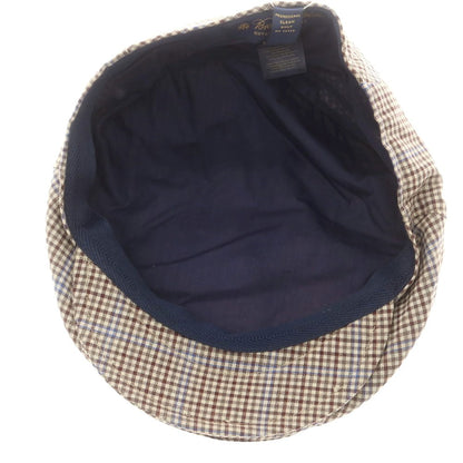 【中古】ブルックスブラザーズ Brooks Brothers ウール チェック ハンチング ベージュxブラウン【 L/XL 】【 状態ランクB 】【 メンズ 】