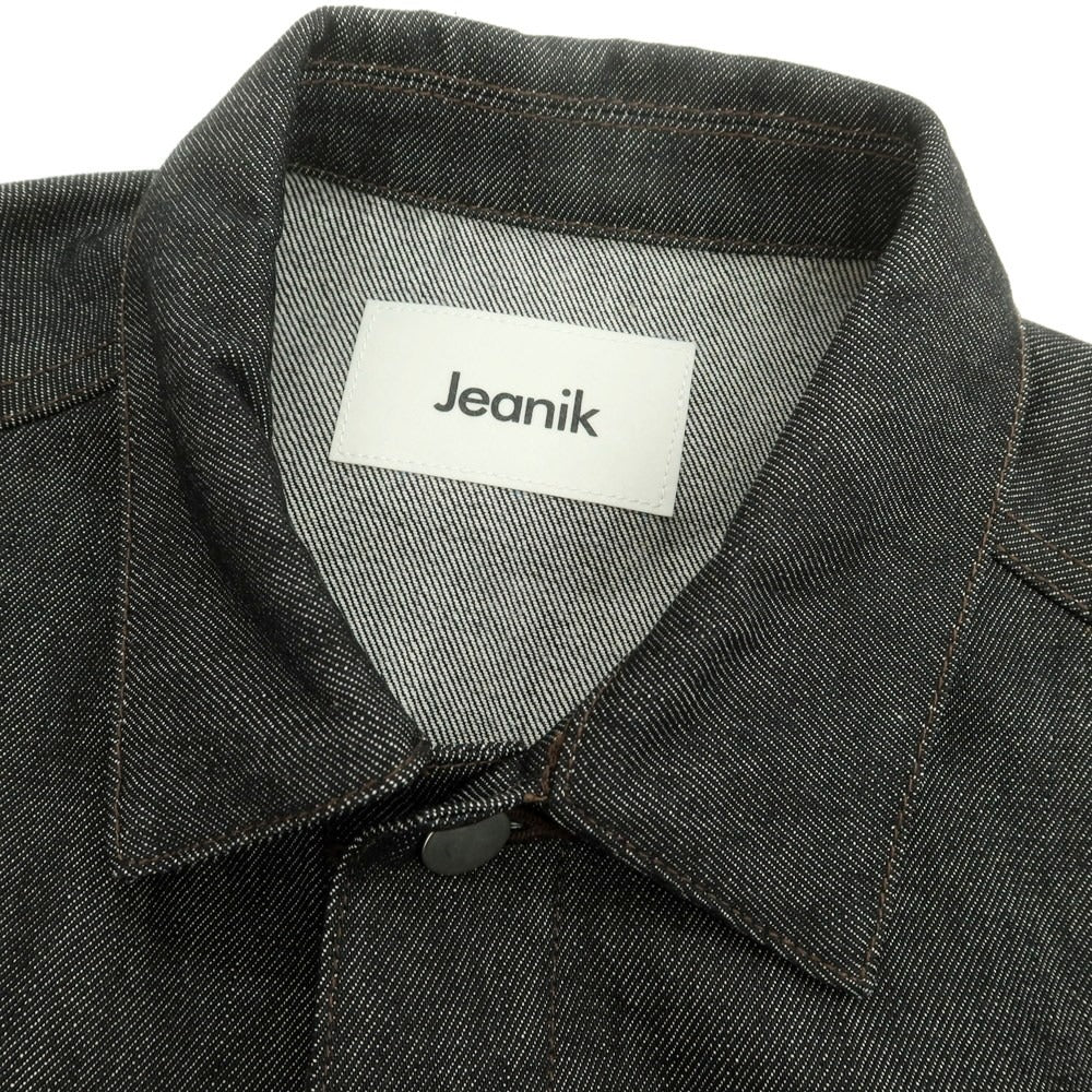 【中古】ジーニック Jeanik リジット デニムジャケット ジージャン ブラック【 M 】【 状態ランクA 】【 メンズ 】