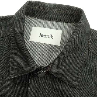 【中古】ジーニック Jeanik リジット デニムジャケット ジージャン ブラック【 M 】【 状態ランクA 】【 メンズ 】