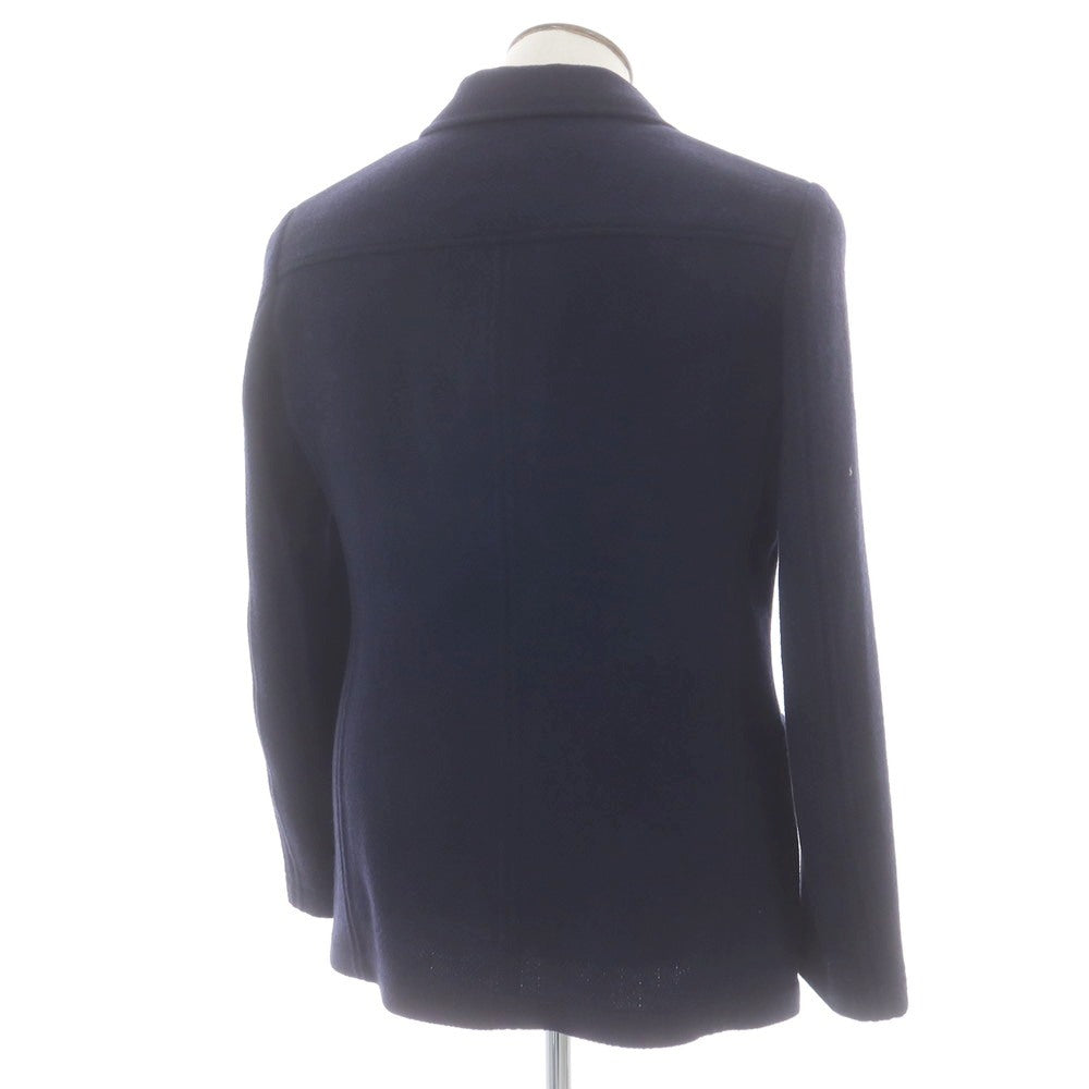 【中古】ティージャケット T-JACKET ウールナイロン ヘリンボーン 2B カジュアルジャケット ネイビー【 L 】【 状態ランクA 】【 メンズ 】