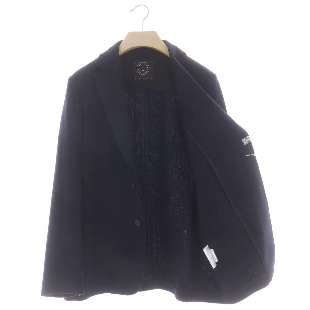 【中古】ティージャケット T-JACKET ウールナイロン ヘリンボーン 2B カジュアルジャケット ネイビー【 L 】【 状態ランクA 】【 メンズ 】