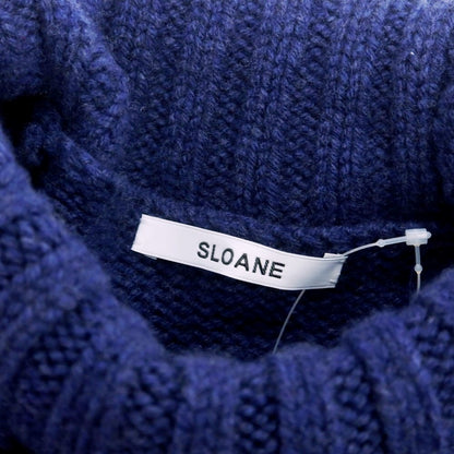 【中古】スローン SLOANE ウールカシミヤ タートルネック プルオーバーニット ライトネイビー【 3 】【 状態ランクA 】【 メンズ 】