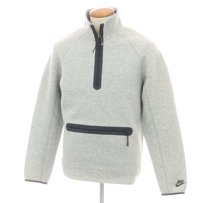【中古】ナイキ NIKE テックフリース ハーフジップ スウェット ライトグレー【 M 】【 状態ランクA 】【 メンズ 】