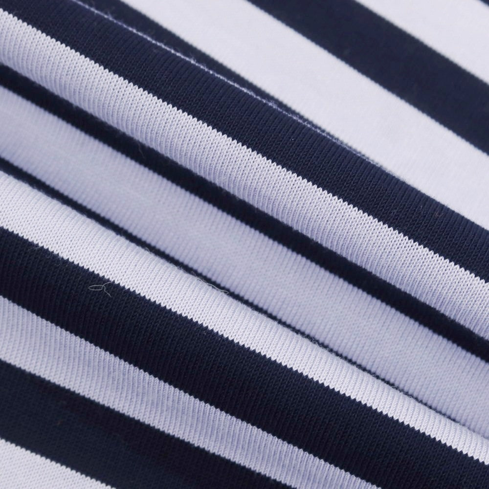 【中古】オーベルジュ AUBERGE Brilla per il gusto別注 ボーダー クルーネック 長袖Ｔシャツ ラベンダーxネイビー【 40 】【 状態ランクA 】【 メンズ 】