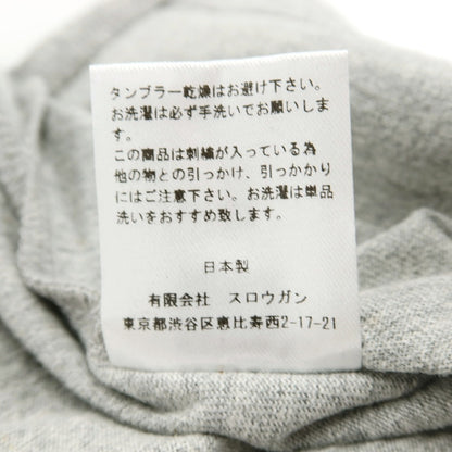【中古】オーベルジュ AUBERGE コットンレーヨン 刺しゅうロゴ クルーネック 半袖Ｔシャツ グレー【サイズ38】【 状態ランクA 】【 メンズ 】