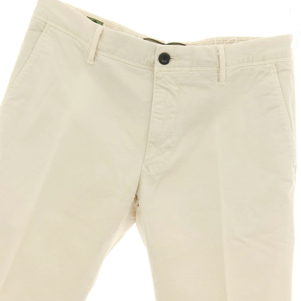 【中古】インコテックス スラックス INCOTEX SLACKS ストレッチ コットン カジュアルスラックスパンツ アイボリー【サイズ34】【 状態ランクA 】【 メンズ 】