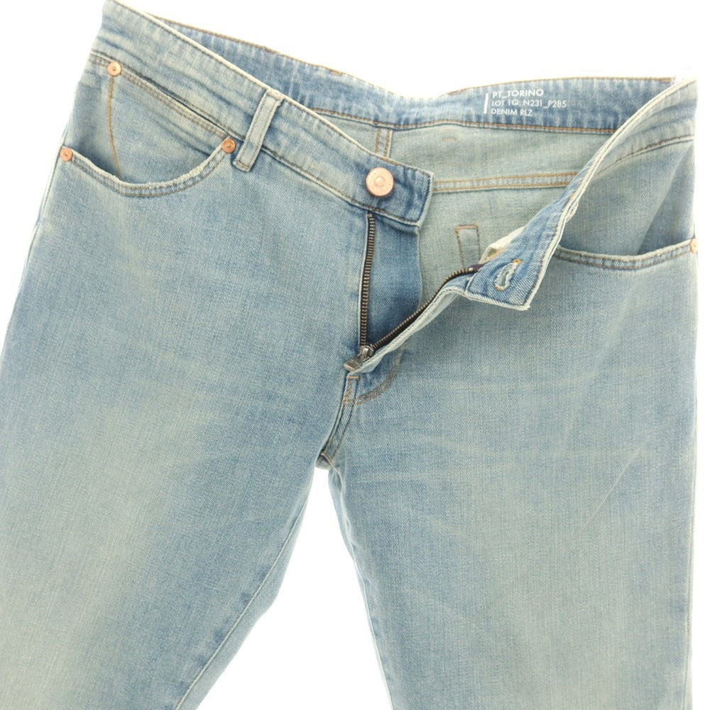 【中古】ピーティートリノ デニム PT TORINO DENIM SWING ストレッチ コットン ジーンズ デニムパンツ ライトブルー【 34 】【 状態ランクA 】【 メンズ 】