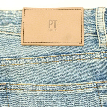 【中古】ピーティートリノ デニム PT TORINO DENIM SWING ストレッチ コットン ジーンズ デニムパンツ ライトブルー【 34 】【 状態ランクA 】【 メンズ 】
