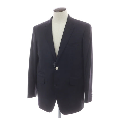 【中古】ダニエルクレミュ DANIEL CREMIEUX ウール 2B テーラードジャケット ネイビー【 XL位 】【 状態ランクB 】【 メンズ 】