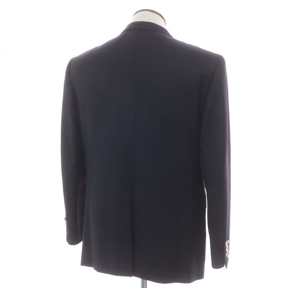 【中古】ダニエルクレミュ DANIEL CREMIEUX ウール 2B テーラードジャケット ネイビー【 XL位 】【 状態ランクB 】【 メンズ 】