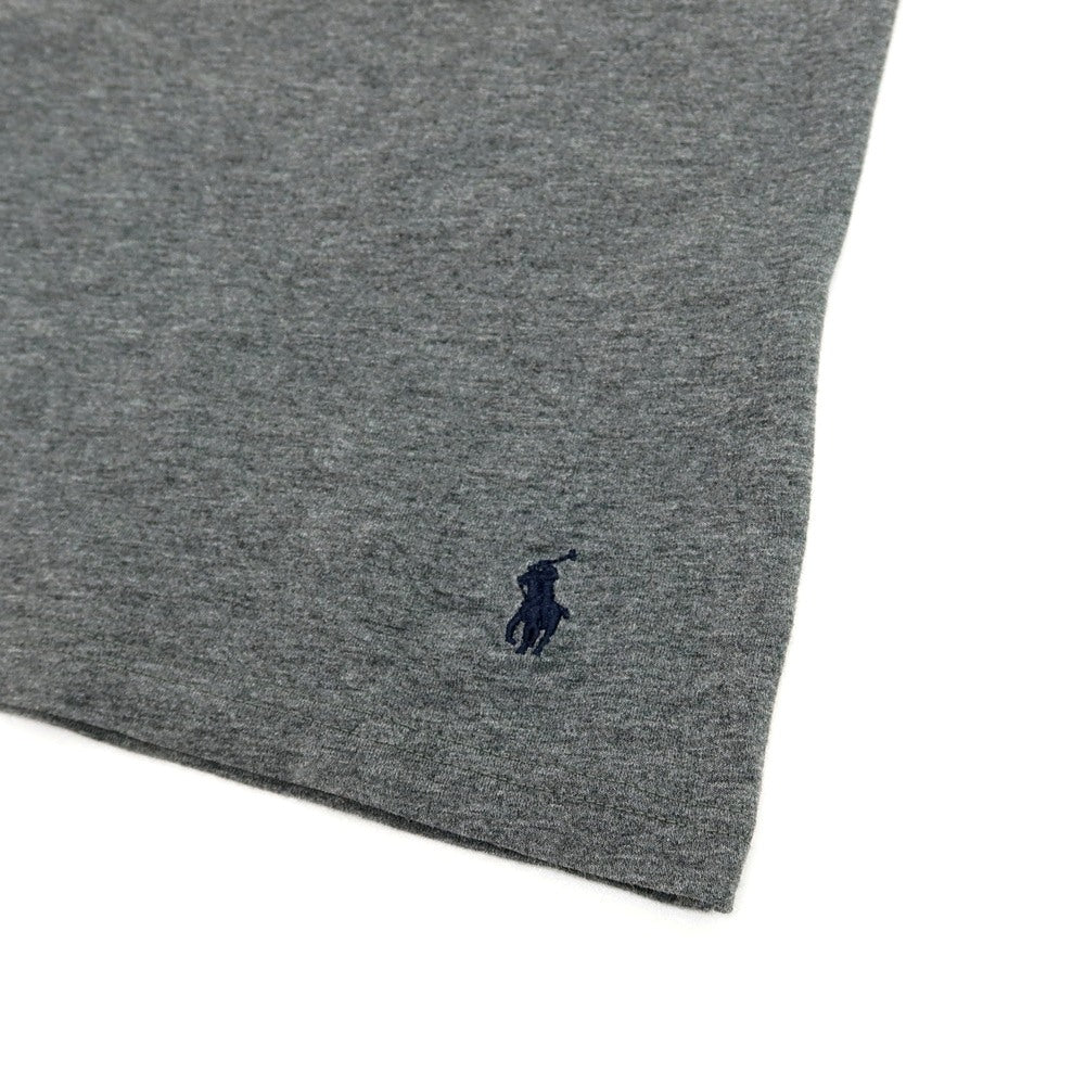 【中古】ポロ ラルフローレン Polo Ralph Lauren メランジ コットン クルーネック 半袖Ｔシャツ グレー【サイズL】【 状態ランクB 】【 メンズ 】