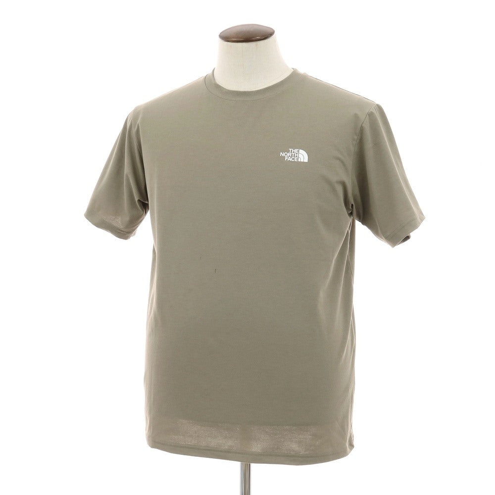 【中古】ザノースフェイス THE NORTH FACE FLASHDRY ポリエステル クルーネック 半袖Ｔシャツ グレイッシュオリーブ【サイズL】【 状態ランクC 】【 メンズ 】