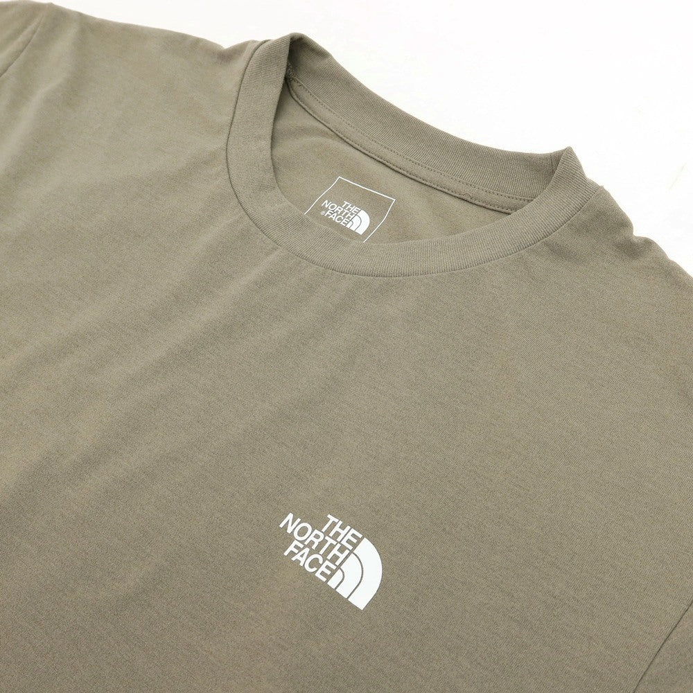 【中古】ザノースフェイス THE NORTH FACE FLASHDRY ポリエステル クルーネック 半袖Ｔシャツ グレイッシュオリーブ【サイズL】【 状態ランクC 】【 メンズ 】