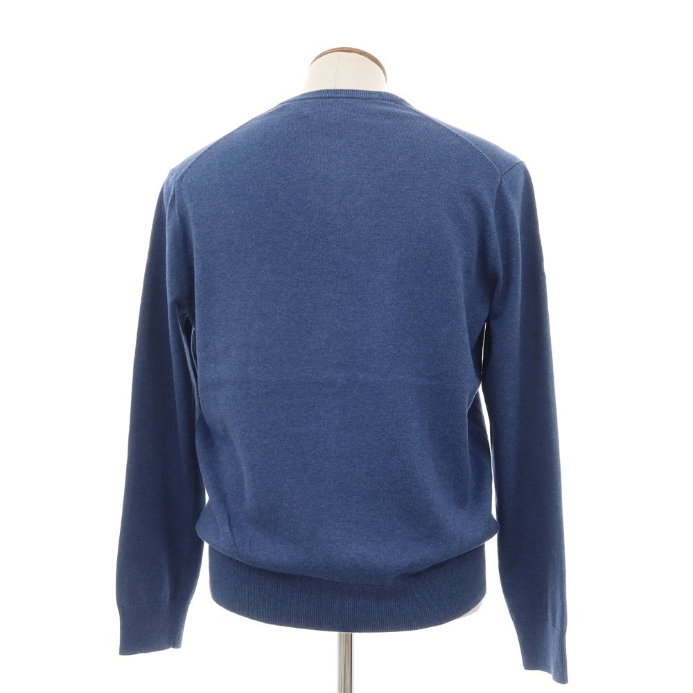 【中古】ポロ ラルフローレン Polo Ralph Lauren ピマコットン Vネック プルオーバーニット ダークブルー系【サイズM】【 状態ランクB 】【 メンズ 】