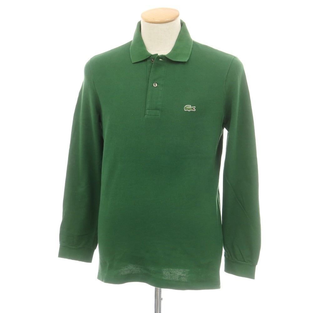 【中古】ラコステ LACOSTE 鹿の子コットン 長袖ポロシャツ グリーン【 FR 2 】【 状態ランクB 】【 メンズ 】