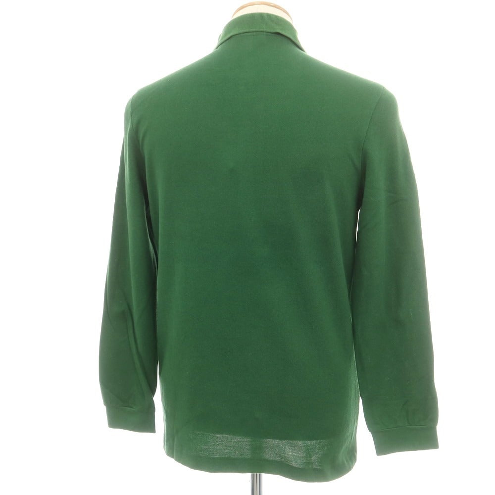 中古】ラコステ LACOSTE 鹿の子コットン 長袖ポロシャツ グリーン【 FR