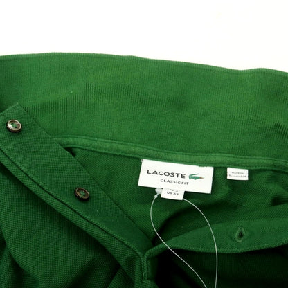 【中古】ラコステ LACOSTE 鹿の子コットン 長袖ポロシャツ グリーン【 FR 2 】【 状態ランクB 】【 メンズ 】