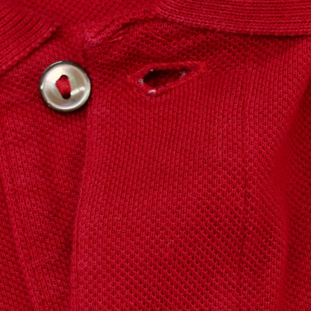 【中古】ラコステ LACOSTE 鹿の子コットン 長袖ポロシャツ マルーン【 サイズFR 2 】【 状態ランクB 】【 メンズ 】 [BPD]