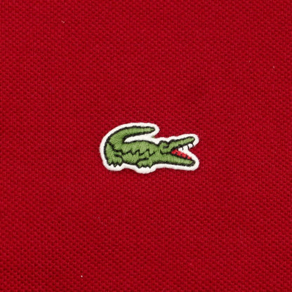 【中古】ラコステ LACOSTE 鹿の子コットン 長袖ポロシャツ マルーン【 FR 2 】【 状態ランクB 】【 メンズ 】