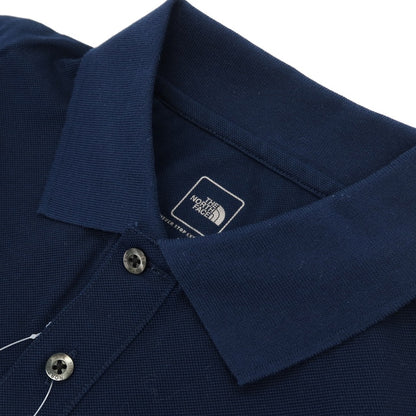 【SALE30%OFF/返品不可】【中古】ザノースフェイス THE NORTH FACE 鹿の子 コットン 半袖ポロシャツ ネイビー【 サイズL 】【 状態ランクB 】【 メンズ 】