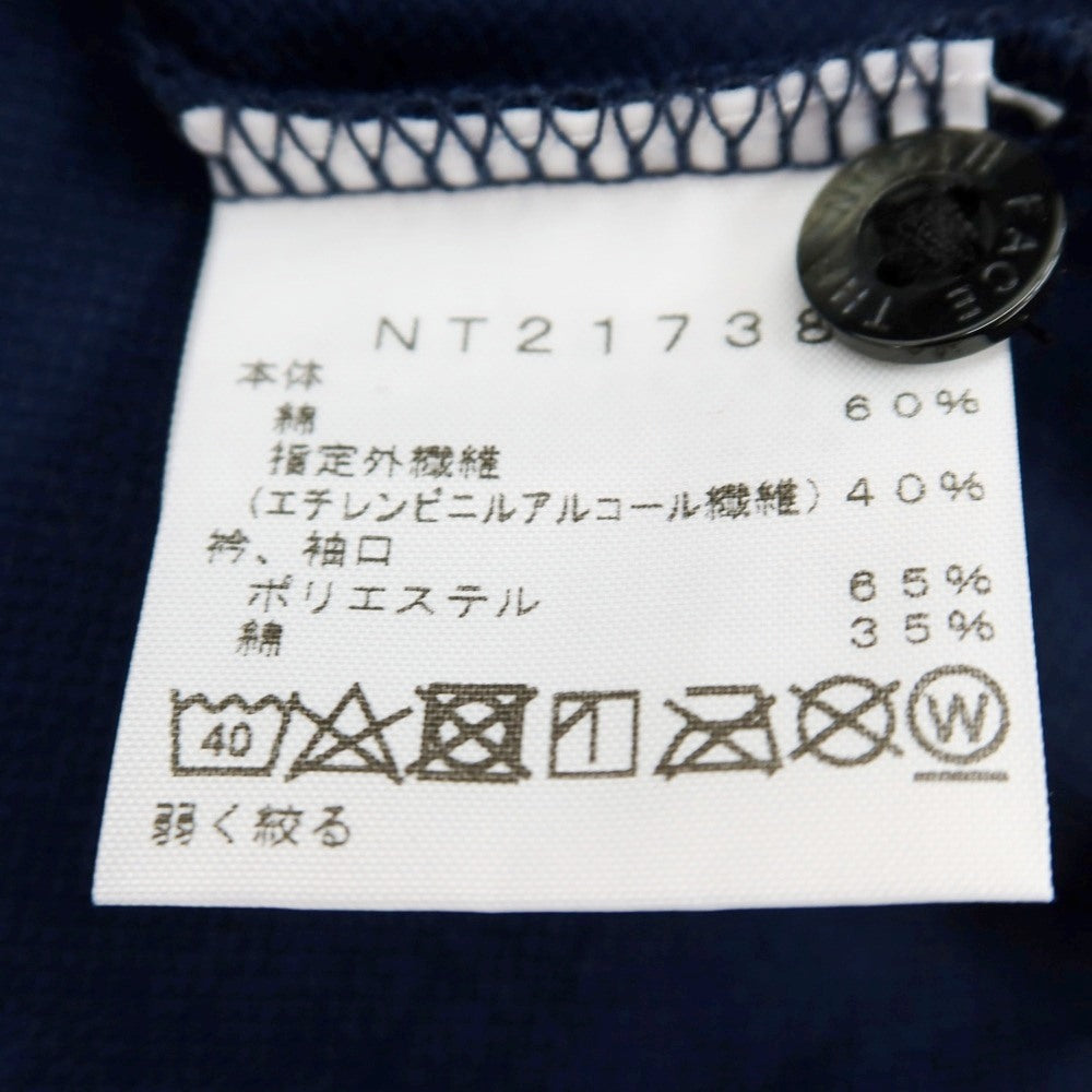 【SALE30%OFF/返品不可】【中古】ザノースフェイス THE NORTH FACE 鹿の子 コットン 半袖ポロシャツ ネイビー【 サイズL 】【 状態ランクB 】【 メンズ 】