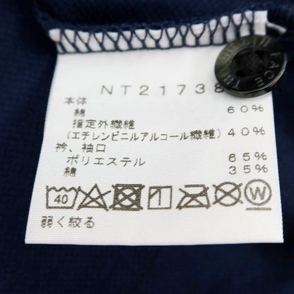 【SALE30%OFF/返品不可】【中古】ザノースフェイス THE NORTH FACE 鹿の子 コットン 半袖ポロシャツ ネイビー【 サイズL 】【 状態ランクB 】【 メンズ 】