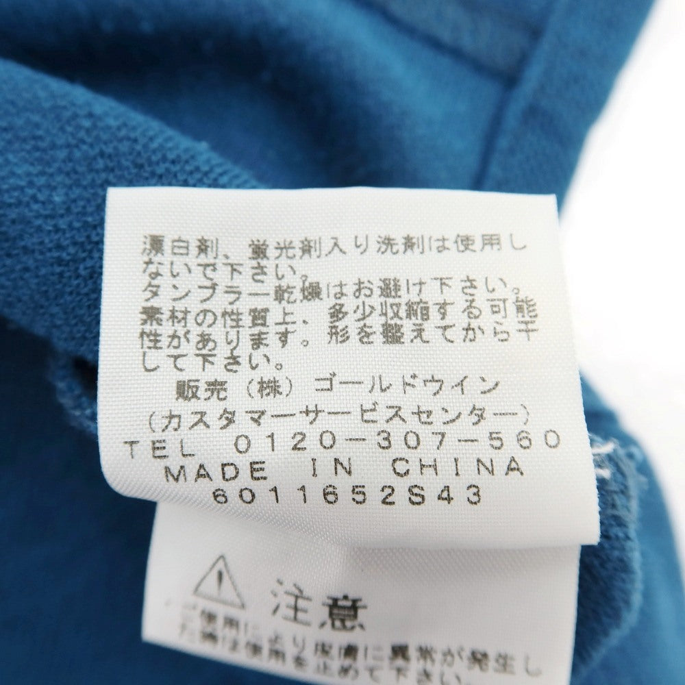 【中古】ザノースフェイス THE NORTH FACE 鹿の子 ポリエステル 半袖ポロシャツ ブルー系【サイズL】【 状態ランクC 】【 メンズ 】