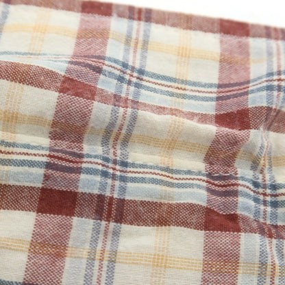 【中古】ザノースフェイス THE NORTH FACE ポリエステルキュプラ チェック カジュアルシャツ ホワイトxレディッシュブラウン【 L 】【 状態ランクB 】【 メンズ 】