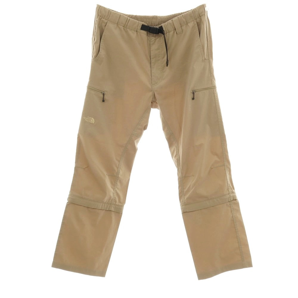 【中古】ザノースフェイス THE NORTH FACE 2WAY ポリエステル コンバーチブル イージーパンツ ベージュ【サイズL】【 状態ランクB 】【 メンズ 】