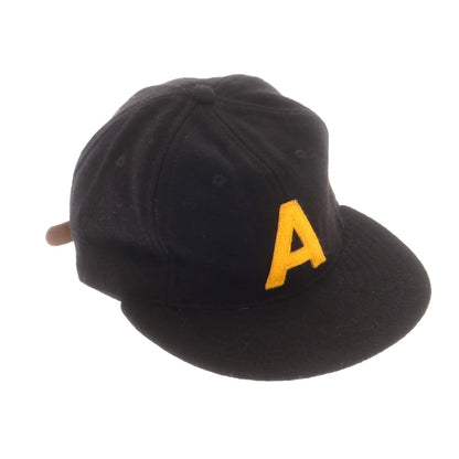 【中古】エベッツフィールドフランネルズ EBBETS FIELD FLANNEL ウール ベースボールキャップ ブラック【 F 】【 状態ランクB 】【 メンズ 】