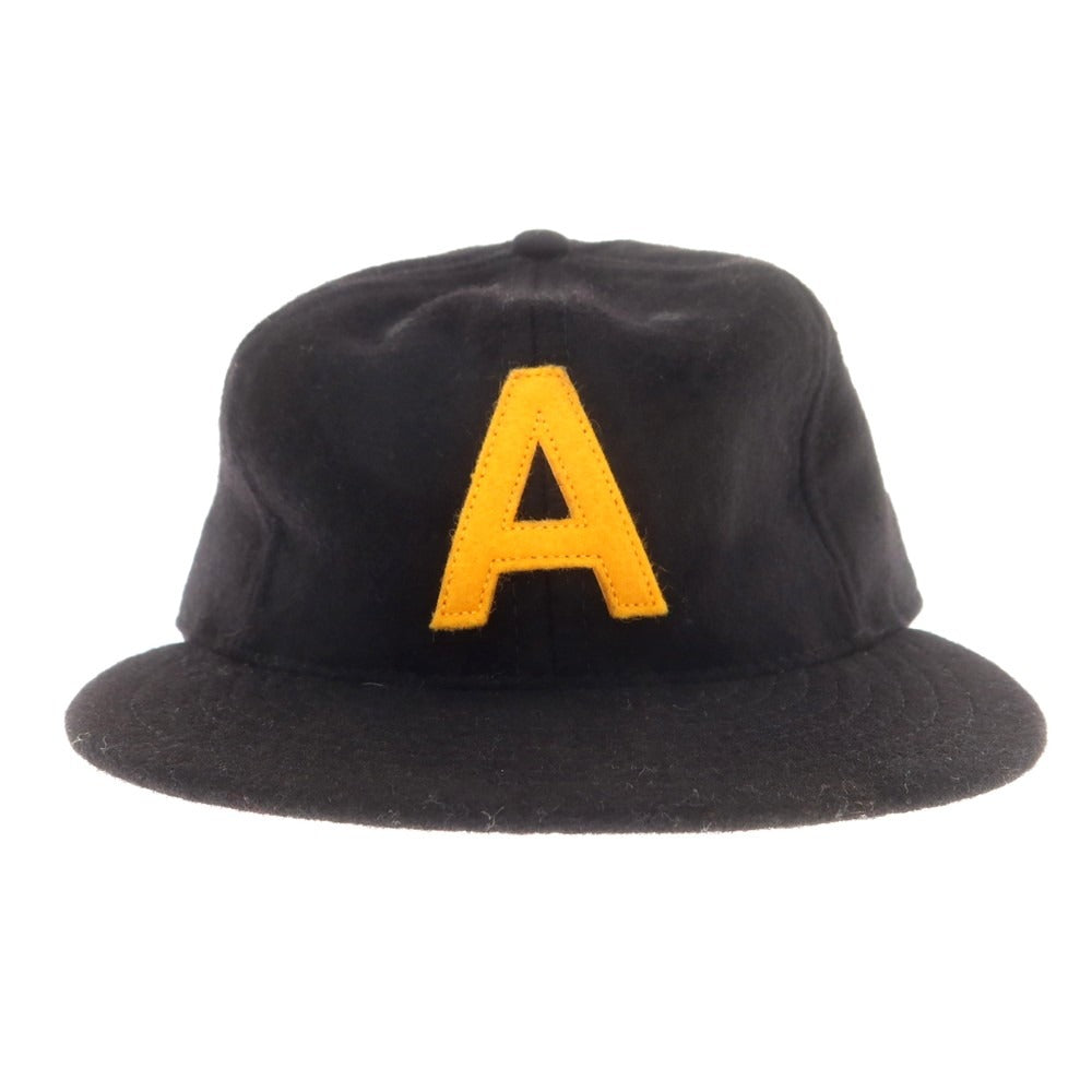 【中古】エベッツフィールドフランネルズ EBBETS FIELD FLANNEL ウール ベースボールキャップ ブラック【 F 】【 状態ランクB 】【 メンズ 】