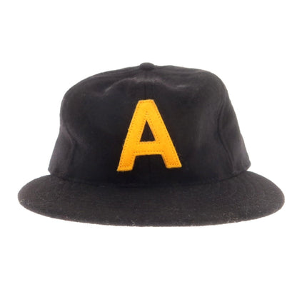 【中古】エベッツフィールドフランネルズ EBBETS FIELD FLANNEL ウール ベースボールキャップ ブラック【 F 】【 状態ランクB 】【 メンズ 】