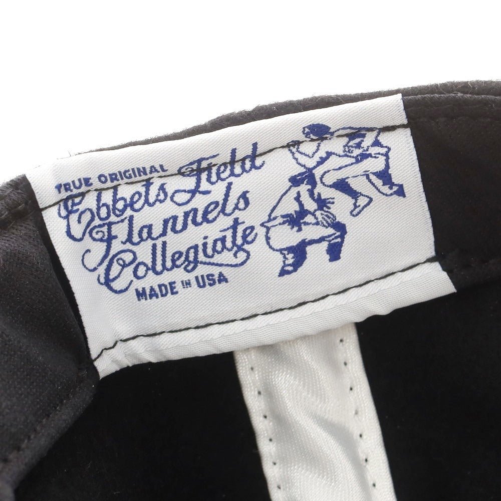 【中古】エベッツフィールドフランネルズ EBBETS FIELD FLANNEL ウール ベースボールキャップ ブラック【 F 】【 状態ランクB 】【 メンズ 】