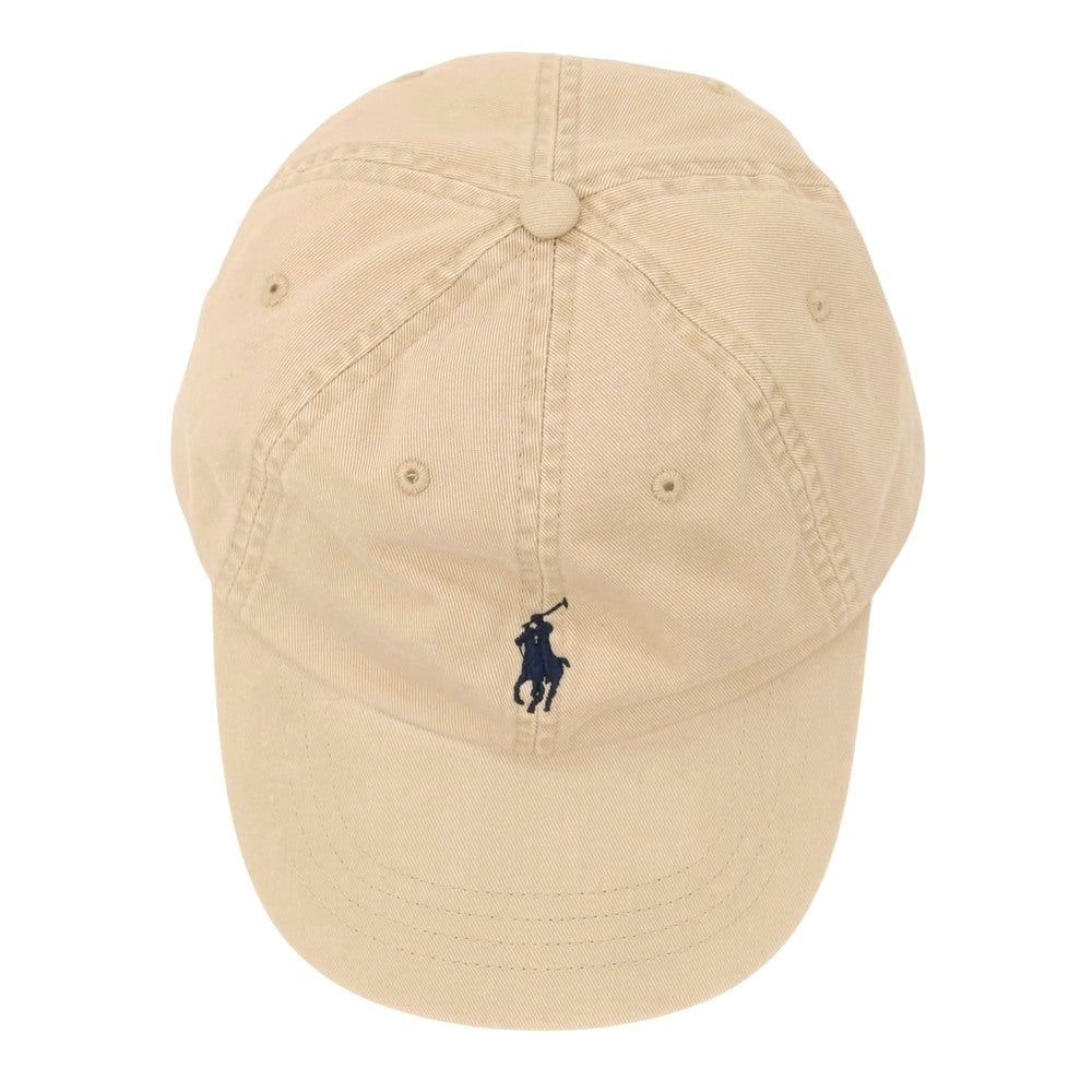 【中古】ポロ ラルフローレン Polo Ralph Lauren コットン ベースボールキャップ ベージュ【 表記なし 】【 状態ランクB 】【 メンズ 】