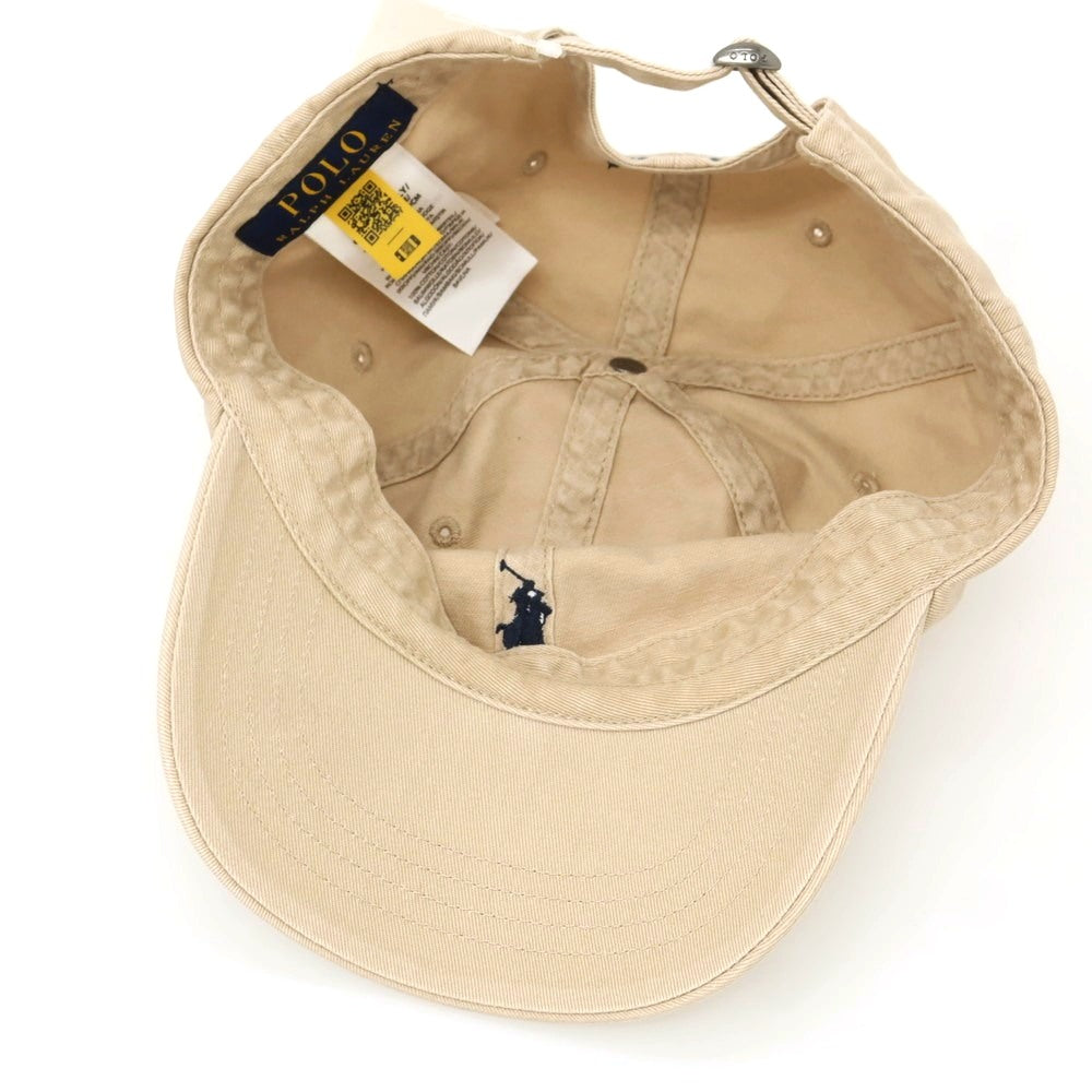 【中古】ポロ ラルフローレン Polo Ralph Lauren コットン ベースボールキャップ ベージュ【 表記なし 】【 状態ランクB 】【 メンズ 】