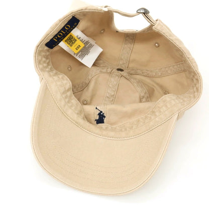 【中古】ポロ ラルフローレン Polo Ralph Lauren コットン ベースボールキャップ ベージュ【 表記なし 】【 状態ランクB 】【 メンズ 】