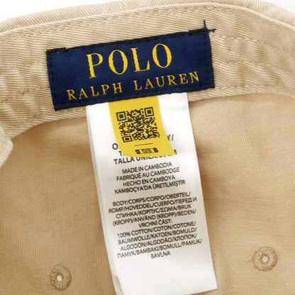 【中古】ポロ ラルフローレン Polo Ralph Lauren コットン ベースボールキャップ ベージュ【 表記なし 】【 状態ランクB 】【 メンズ 】