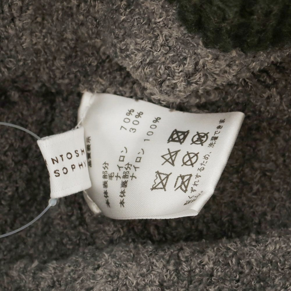 【中古】マッキントッシュフィロソフィー MACKINTOSH PHILOSOPHY ウールナイロン ニットキャップ グリーン【 サイズ表記なし 】【 状態ランクB 】【 メンズ 】 [CPD]